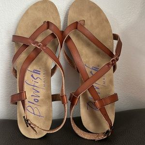 Blowfish Malibu Women's Granola-b Flat Sandal In EUC